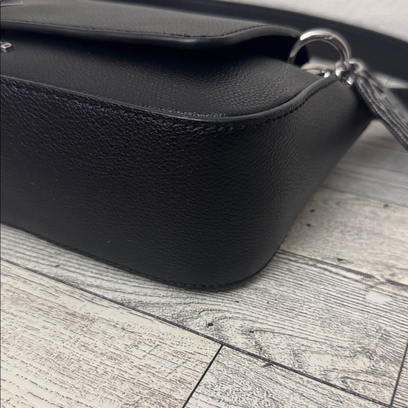 Karl Lagerfeld Monet Black Leather Shoulder Bag NWT - Picture 8 of 15